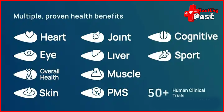 Krill oil benefits chart