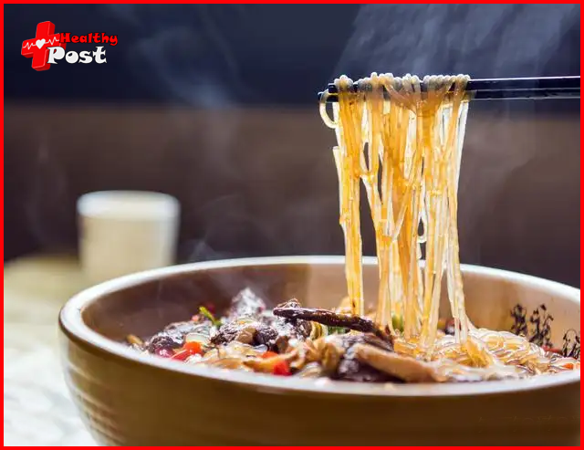 Healthy food vermicelli noodles