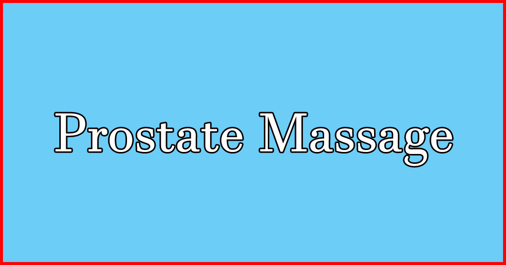 prostate massage