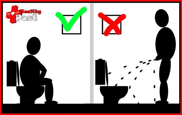 urinate while sitting