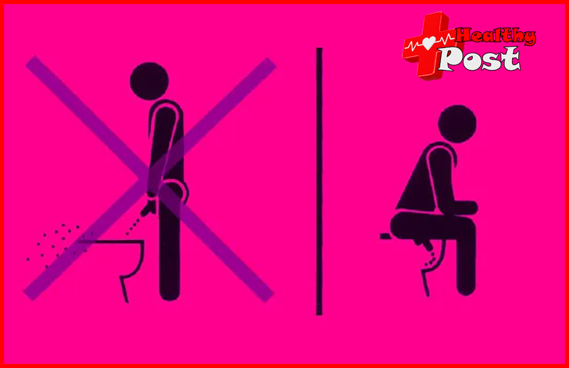 urinate while sitting