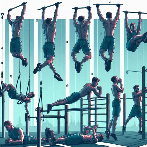 explain how calisthenics can include both isometric and isotonic exercises.