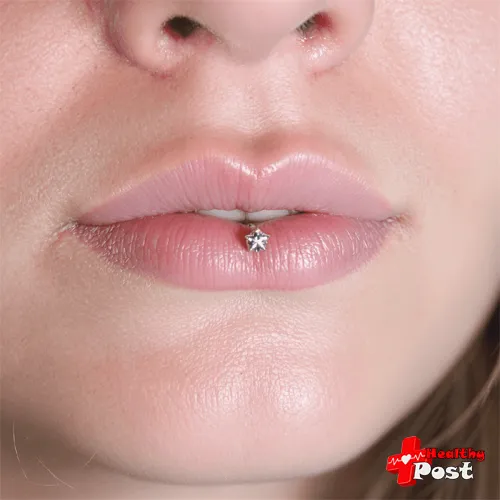 Vertical Lip Piercing
