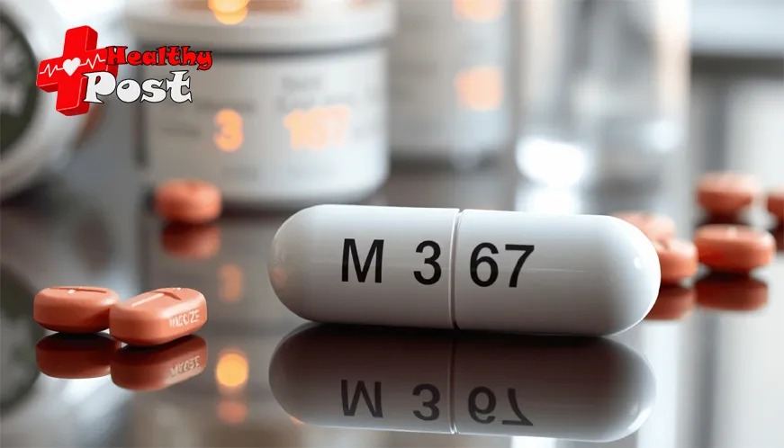 m367 white oblong pill