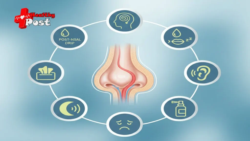 Deviated Septum Symptoms: 9 Powerful Clues for Early Relief A medical illustration highlighting an inner view of a nasal cavity with a deviated septum, alongside a patient experiencing chronic nasal obstruction symptoms.