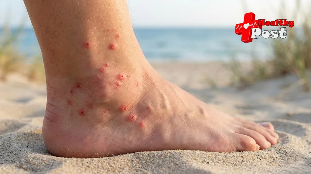 what do sand flea bites look like