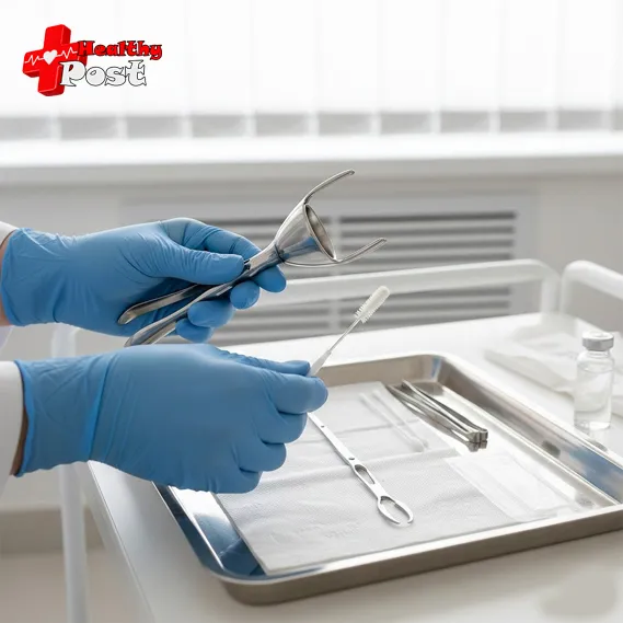the simple, sterile tools used to collect cervical cells during a screening test