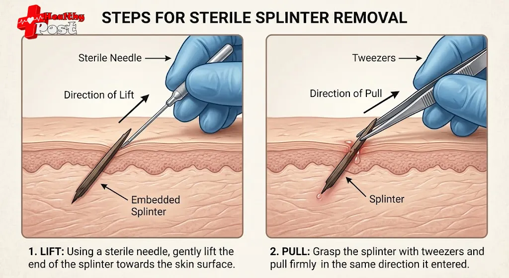 how to remove a splinter