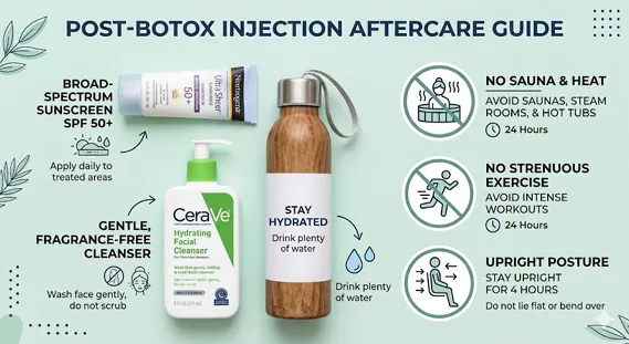 Post-Botox aftercare essentials and activities to avoid