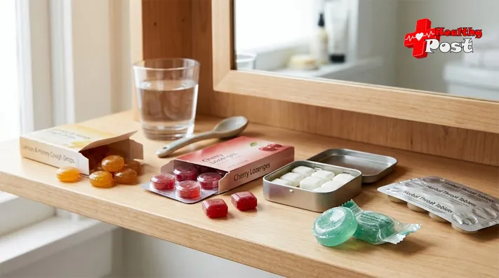 Can You Overdose on Cough Drops? Symptoms, Risks & What to Do 2 Different cough drops and throat lozenges displayed beside their packaging on a clean surface. (can you overdose on cough drops)