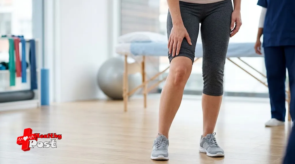 Knee Buckling: Causes, Symptoms, Treatment and When to See a Doctor Adult experiencing knee buckling and knee instability while standing