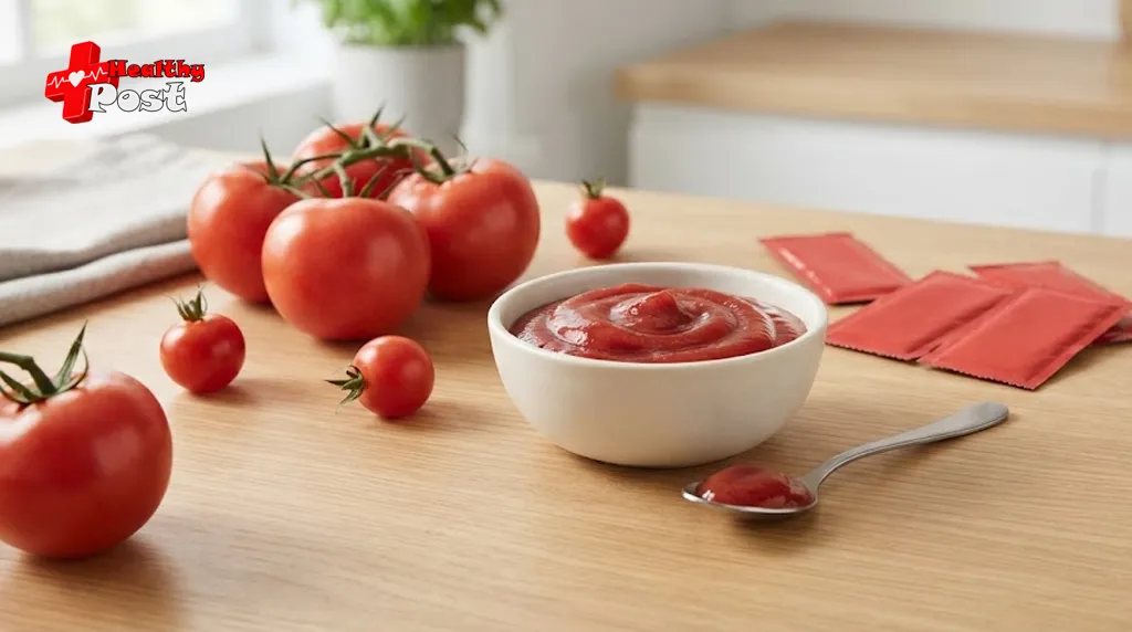 Regular, low-sodium and no-added-sugar ketchup options alongside fresh tomatoes and tomato salsa