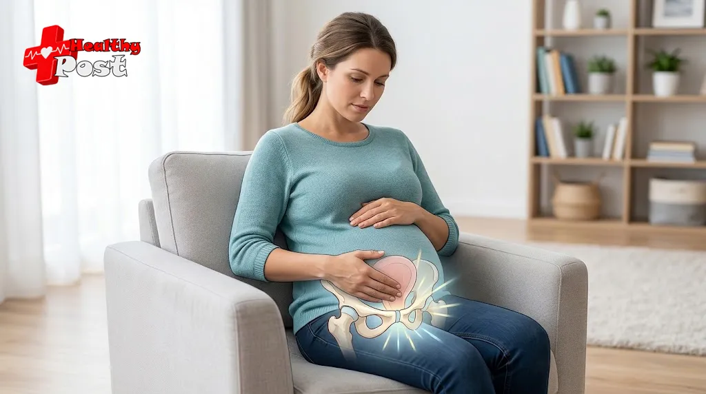What Is Lightning Crotch? 7 Things to Know About Pregnancy Pain Pregnant woman experiencing pelvic discomfort from lightning crotch (what is lightning crotch)